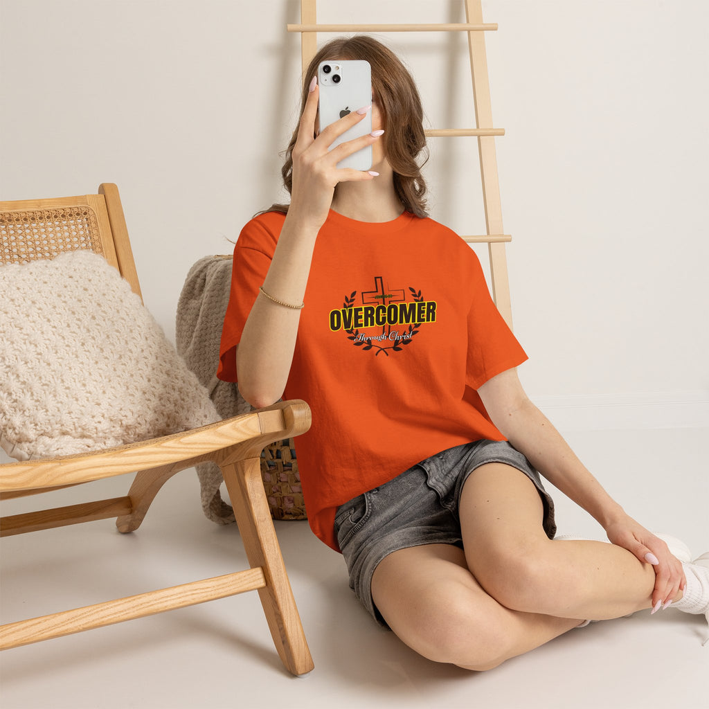 Overcomer Cross T-Shirt — Inspirational Christian Faith Tee