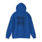 Made in the Philippines Hoodie — Barcode Graphic Back Print
