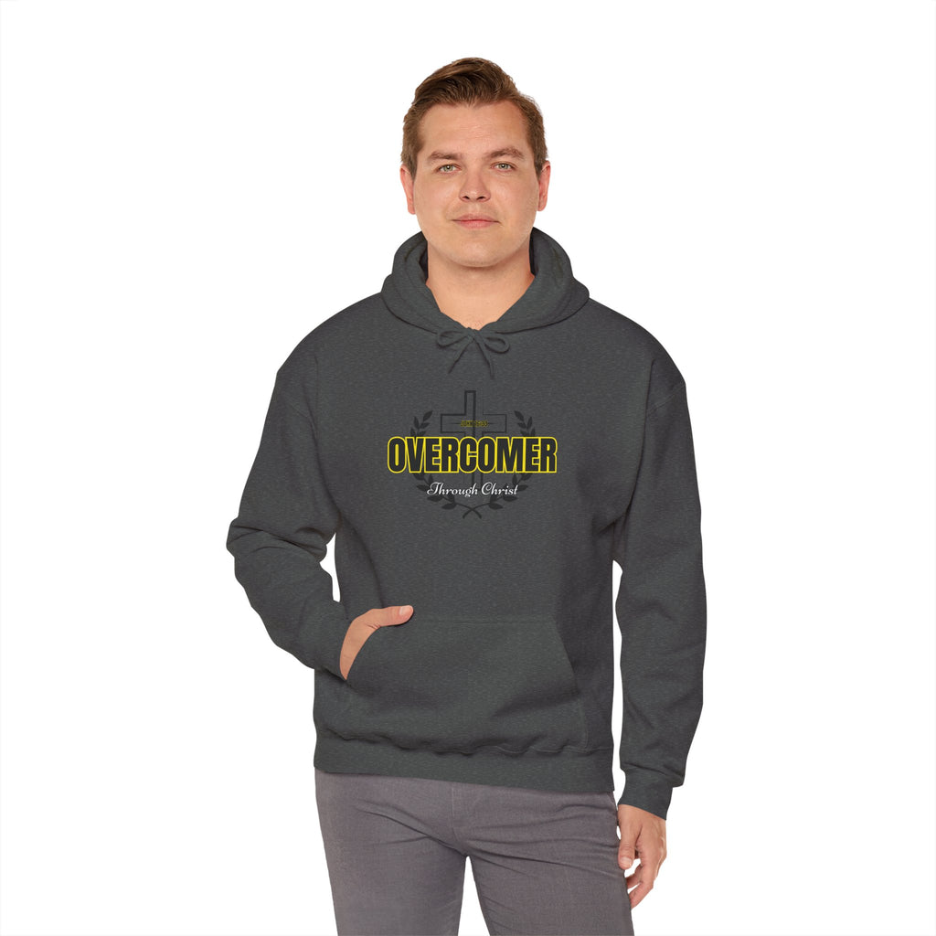Overcomer Cross Hoodie – Faith-Based Christian Pullover