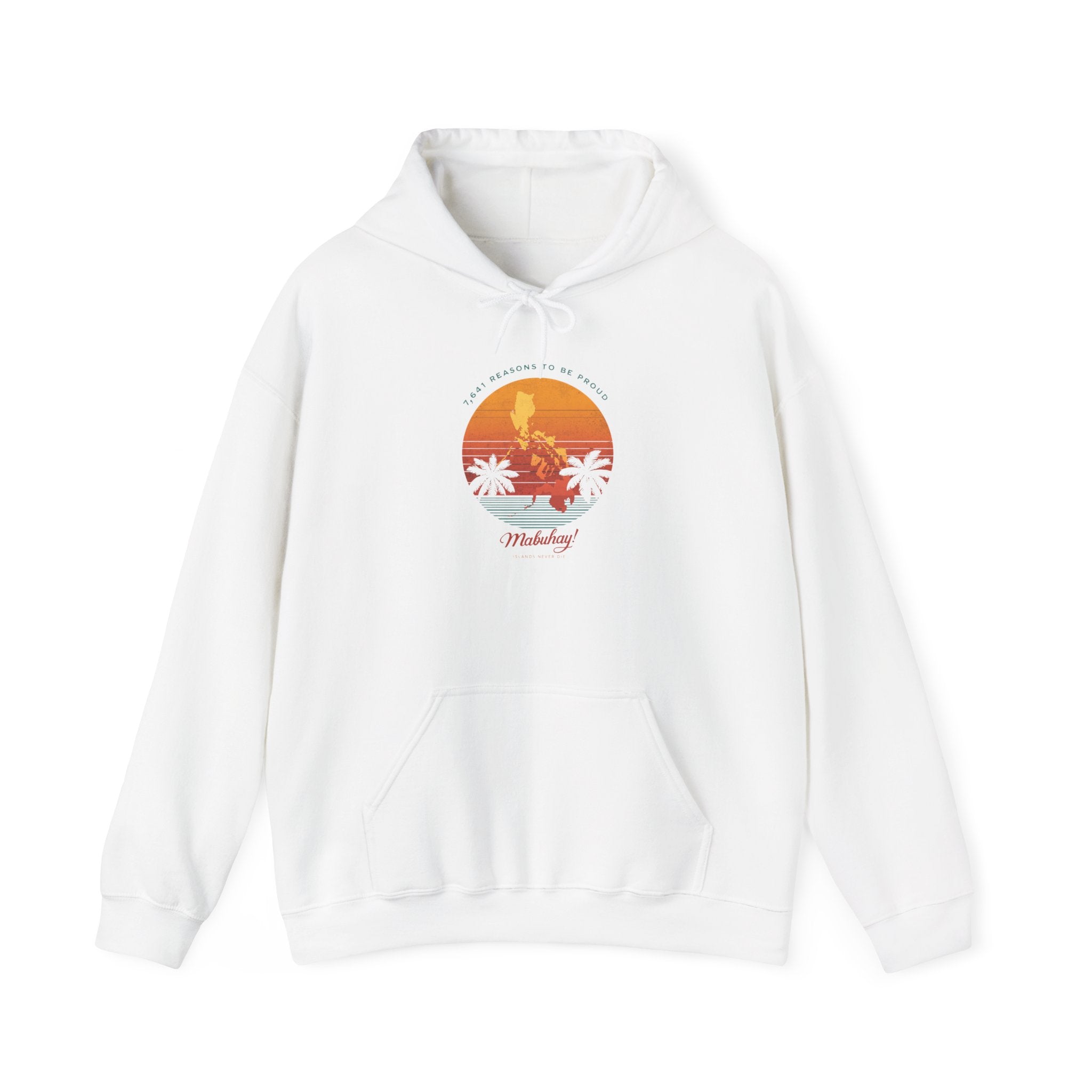 Hoodie • Mabuhay Sunset Palm Graphic — "Philippines" Retro Beach Vibes