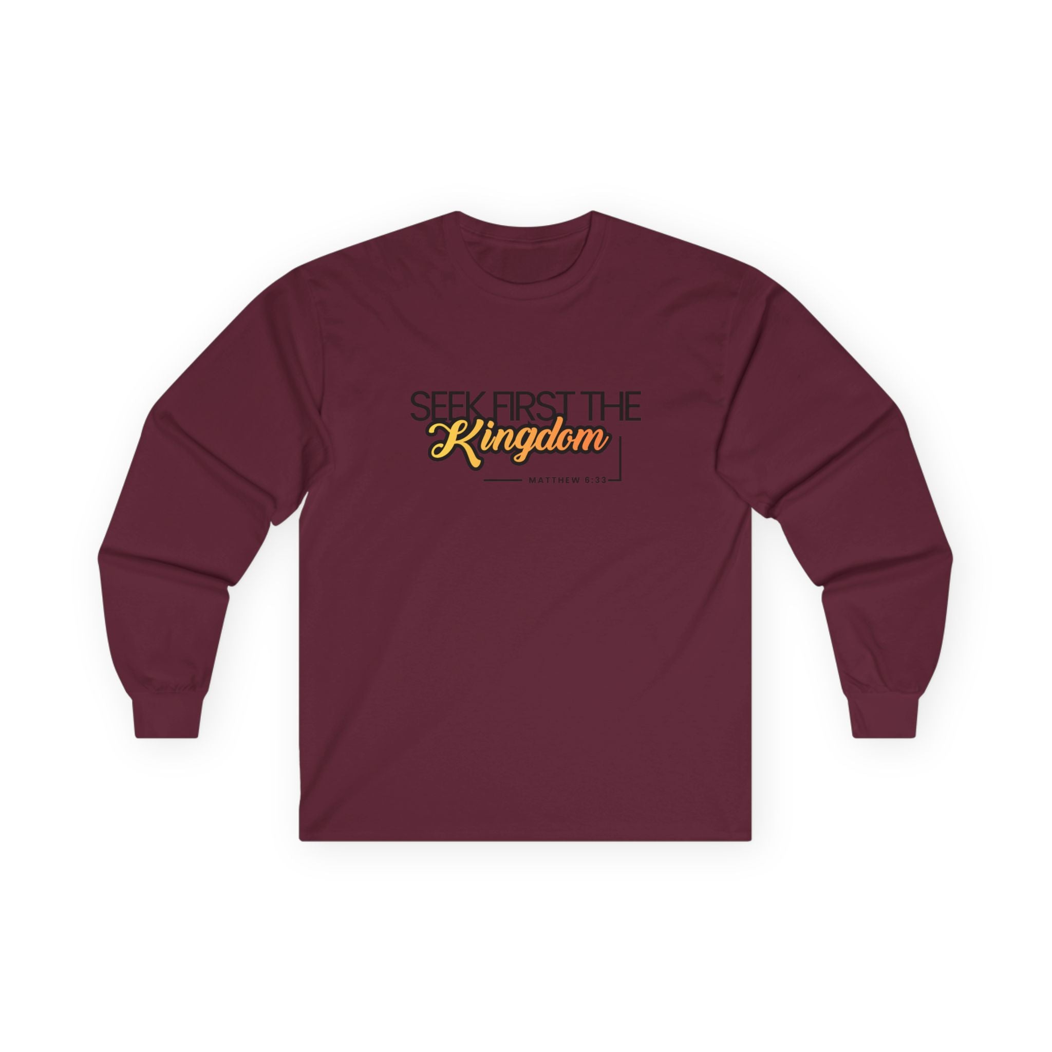 Seek First the Kingdom Long Sleeve Christian Tee