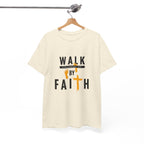 By Faith T-Shirt — Christian Walk By Faith Cross Tee