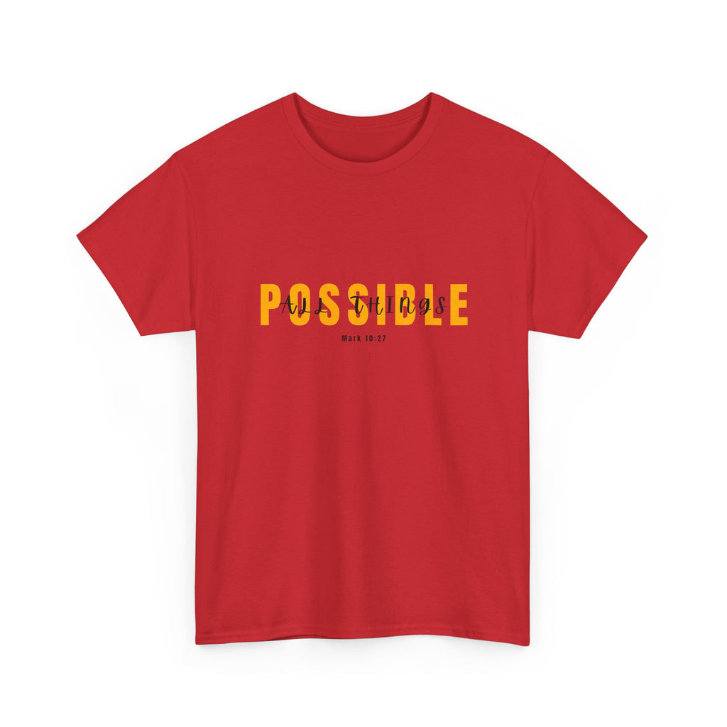 Possible T-Shirt — Inspirational "Possible" Graphic Tee (Optimism, Motivational Quote)