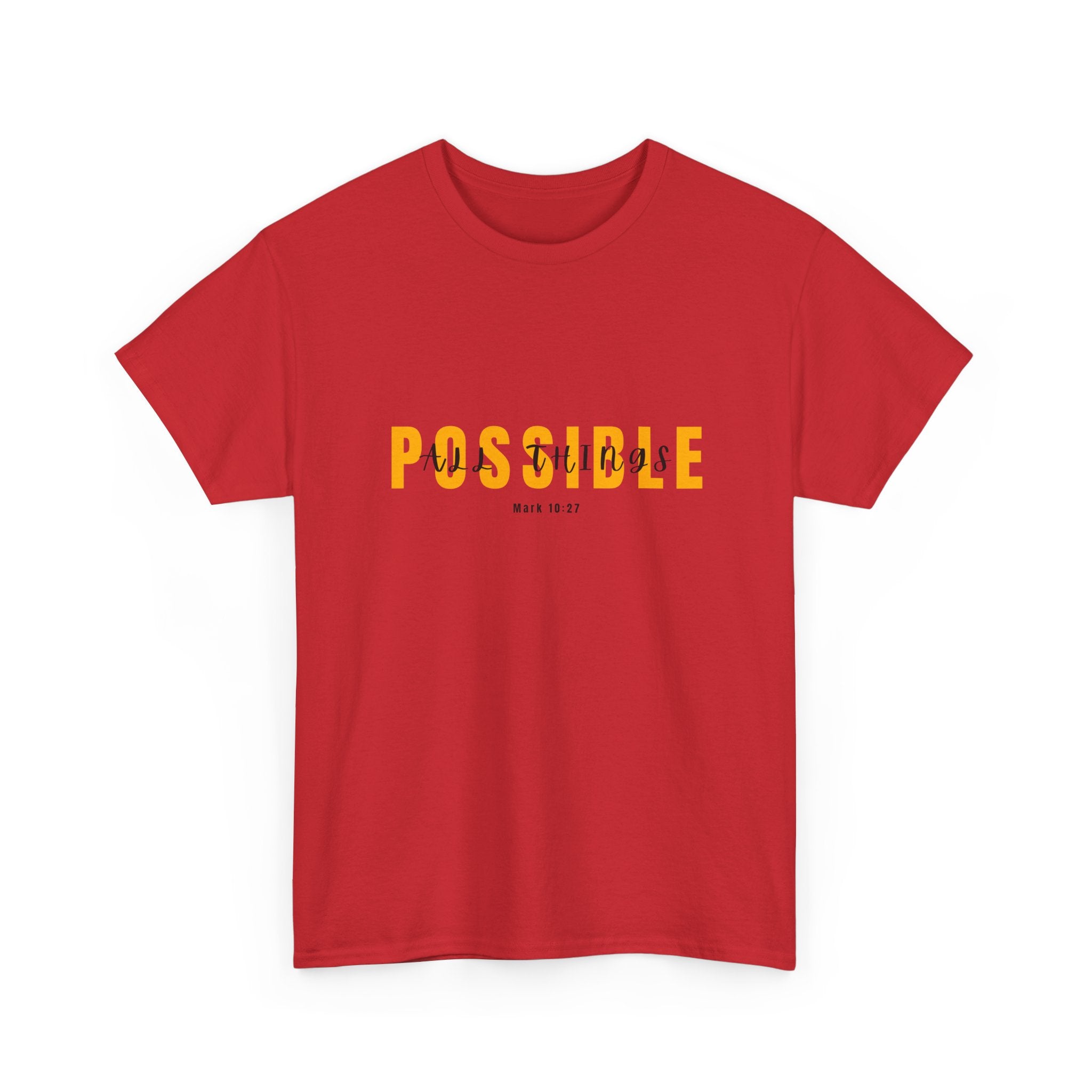 Possible T-Shirt — Inspirational "Possible" Graphic Tee (Optimism, Motivational Quote)