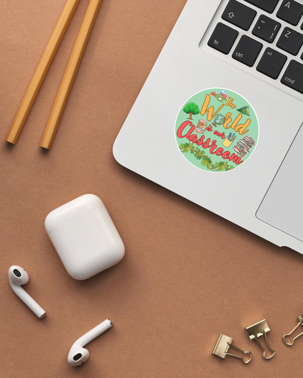 The World Is Our Classroom Homeschool Sticker – Charlotte Mason Inspired Education Decal - Our Earth