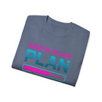 God’s Plan Graphic Tee – Retro Tape Design (Romans 8:28)