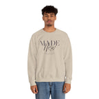Minimalist Crewneck Sweatshirt "Made New" Pullover, Inspirational Christian Clothing, Aesthetic Daily Reminder Sweatshirt