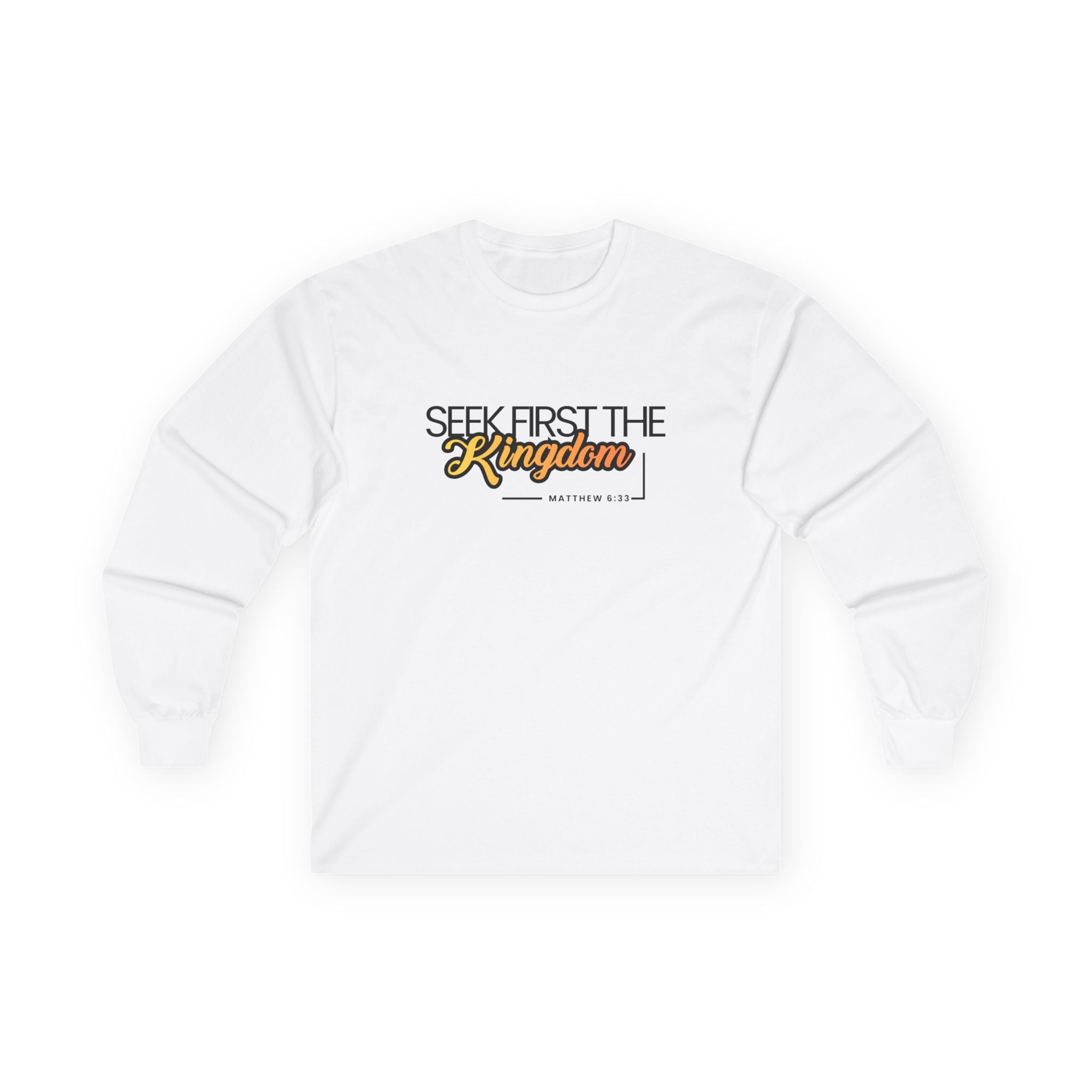 Seek First the Kingdom Long Sleeve Christian Tee