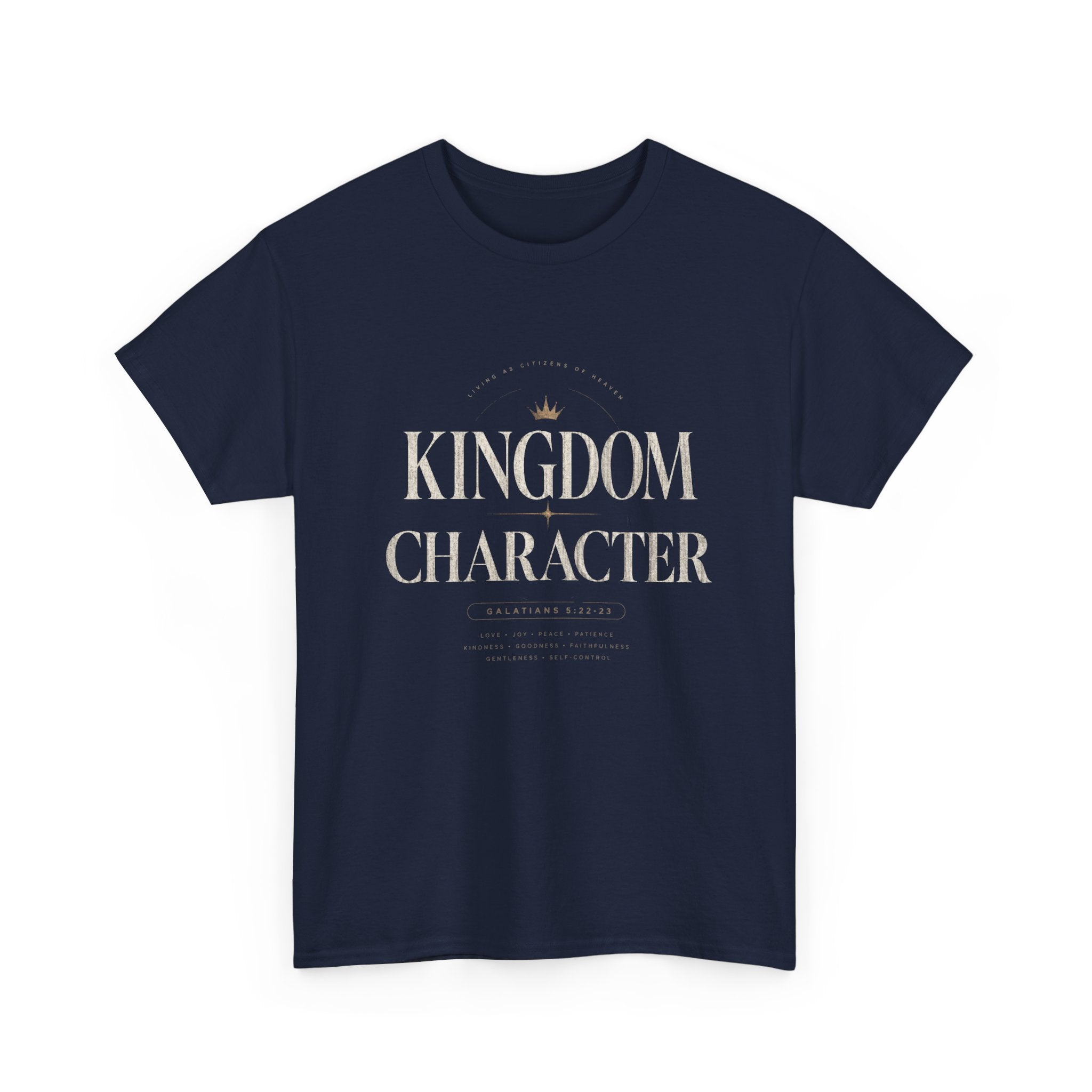 Kingdom Character T-Shirt — Minimalist Faith Graphic Tee