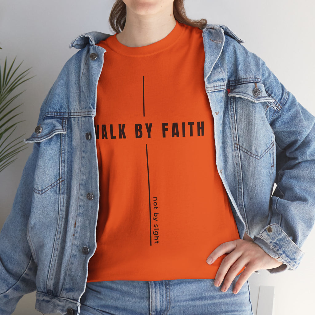 Christian 'Walk By Faith' Tee — Inspirational Faith T-Shirt