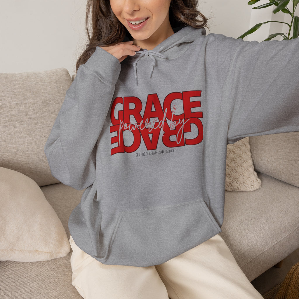 Grace Reversed Hoodie — Faith-Inspired Graphic Sweatshirt