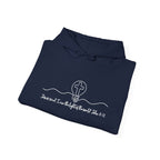 Christian Hoodie with Light of the World and Cross Design – Faith Comfort Sweatshirt
