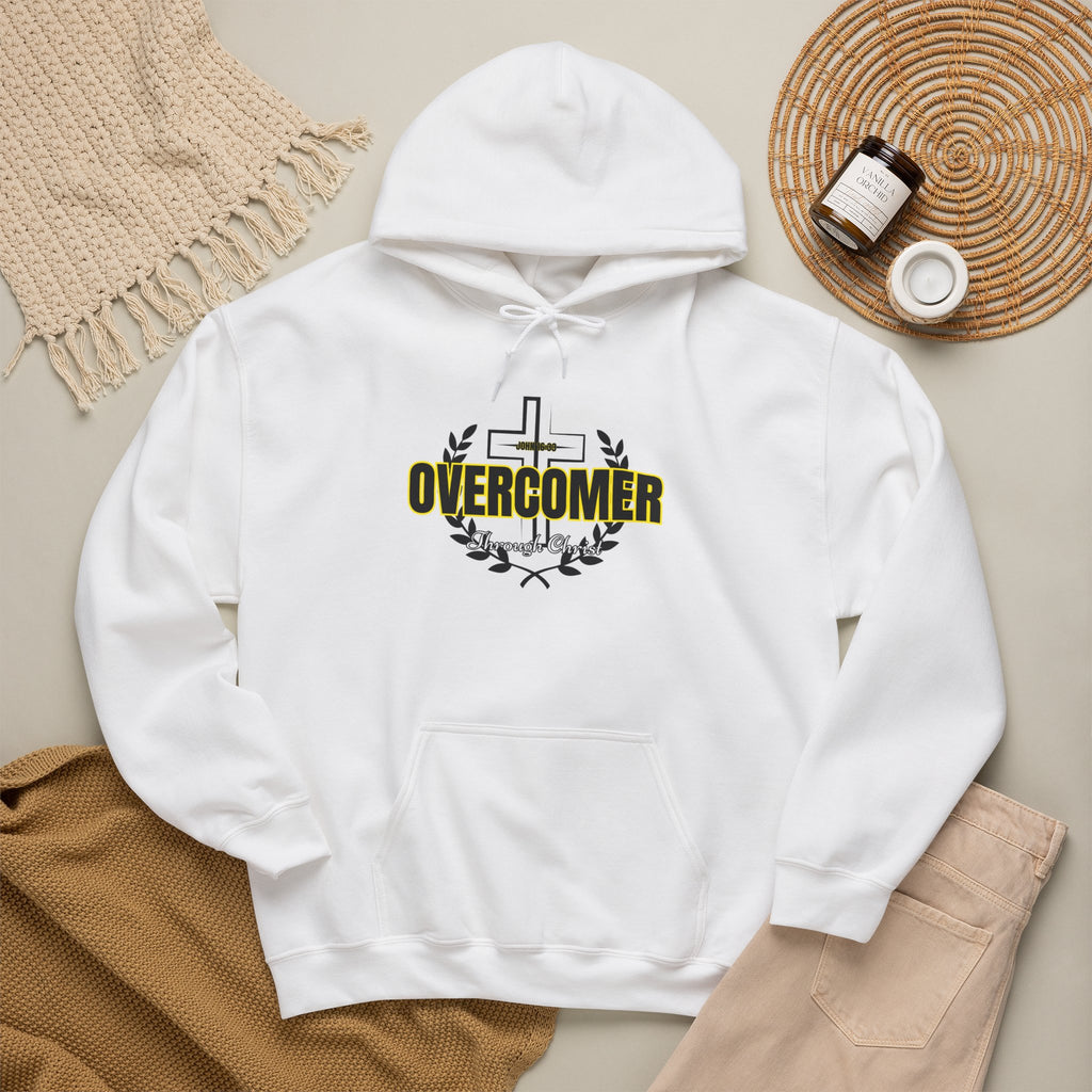 Overcomer Cross Hoodie – Faith-Based Christian Pullover