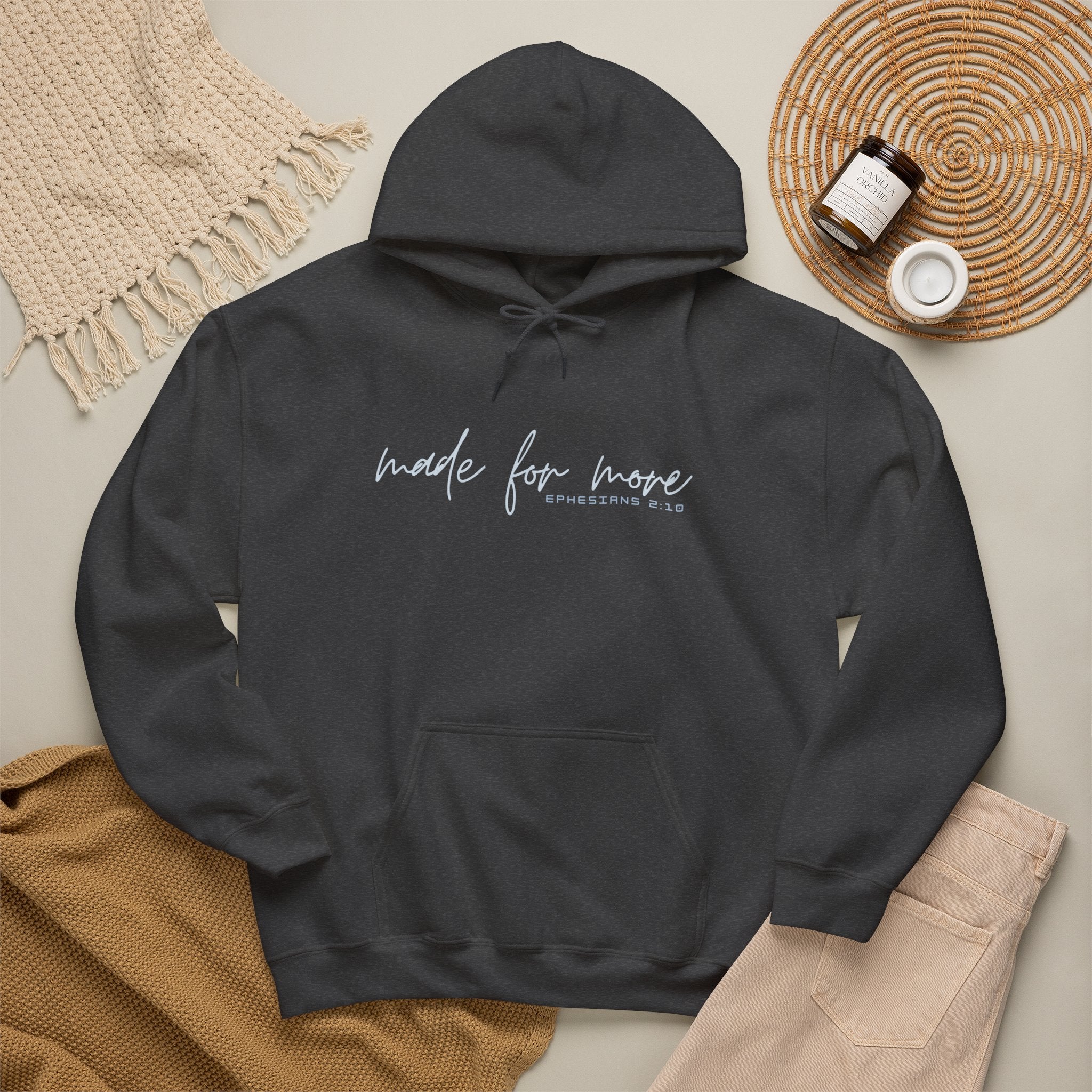 Made For More Hoodie — Inspirational Script Pullover for Women & Men