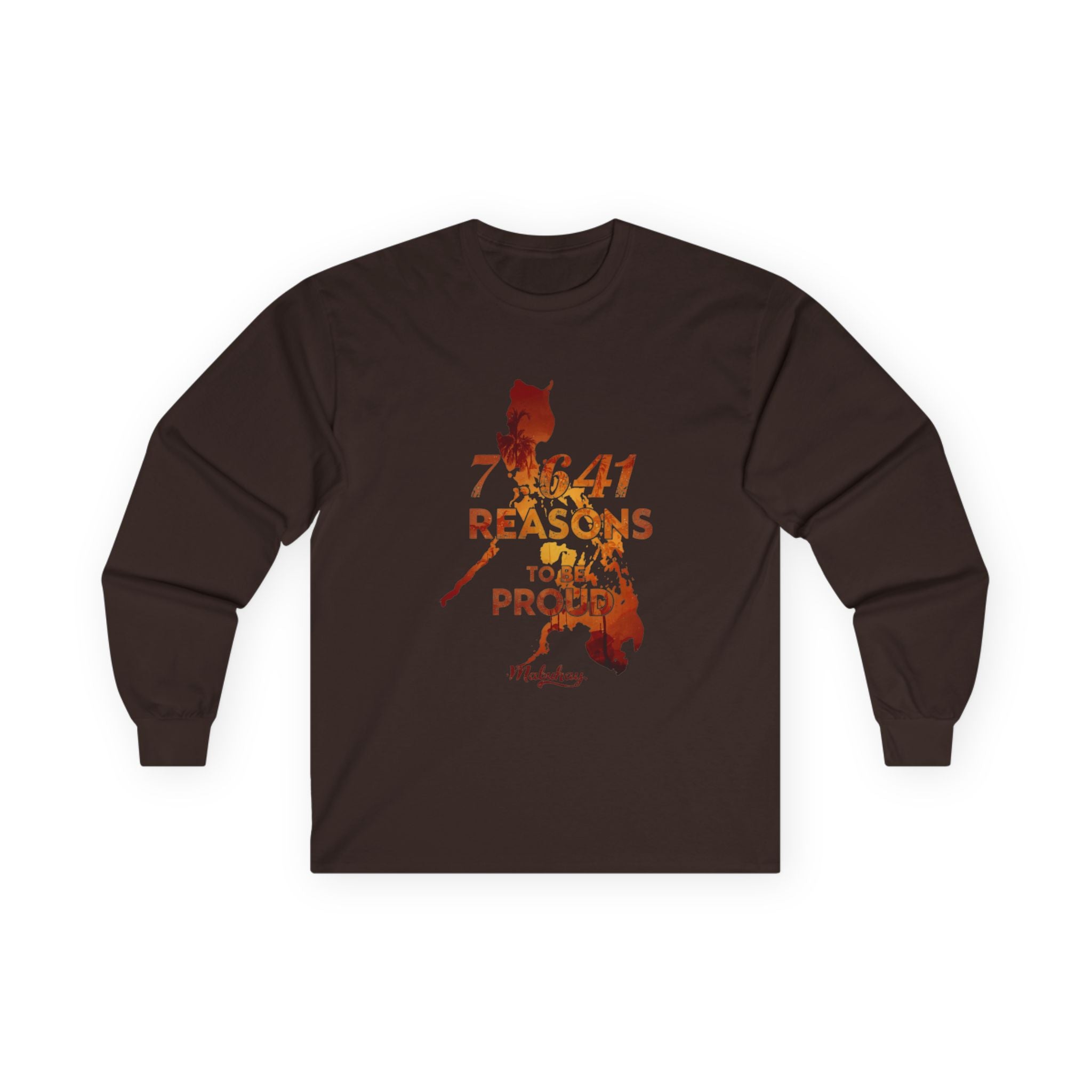 Philippines Pride Long Sleeve Tee — "7,641 Reasons to Be Proud"