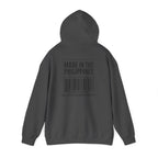Made in the Philippines Hoodie — Barcode Graphic Back Print