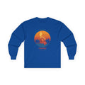 Long Sleeve Tee — 'Map of the Philippines' Retro Sunset Surf Design