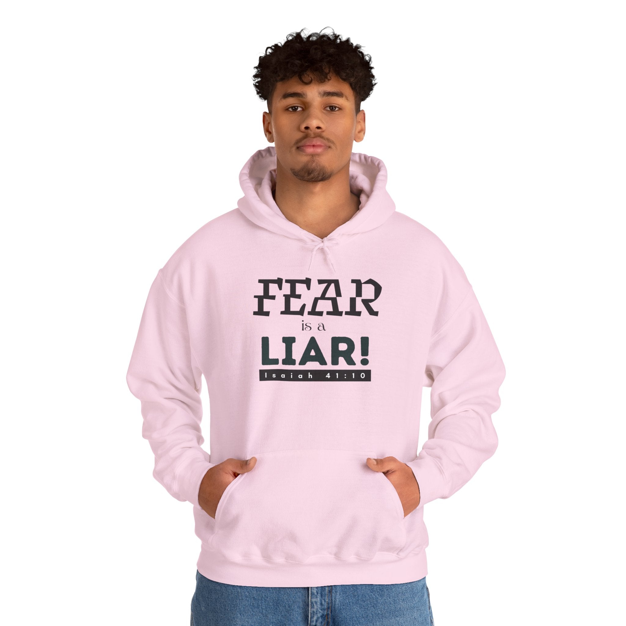Fear Is a Liar Hoodie — Inspirational Christian Faith Sweatshirt