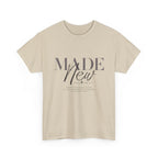T-Shirt — "Made New" Minimalist Christian Faith Tee