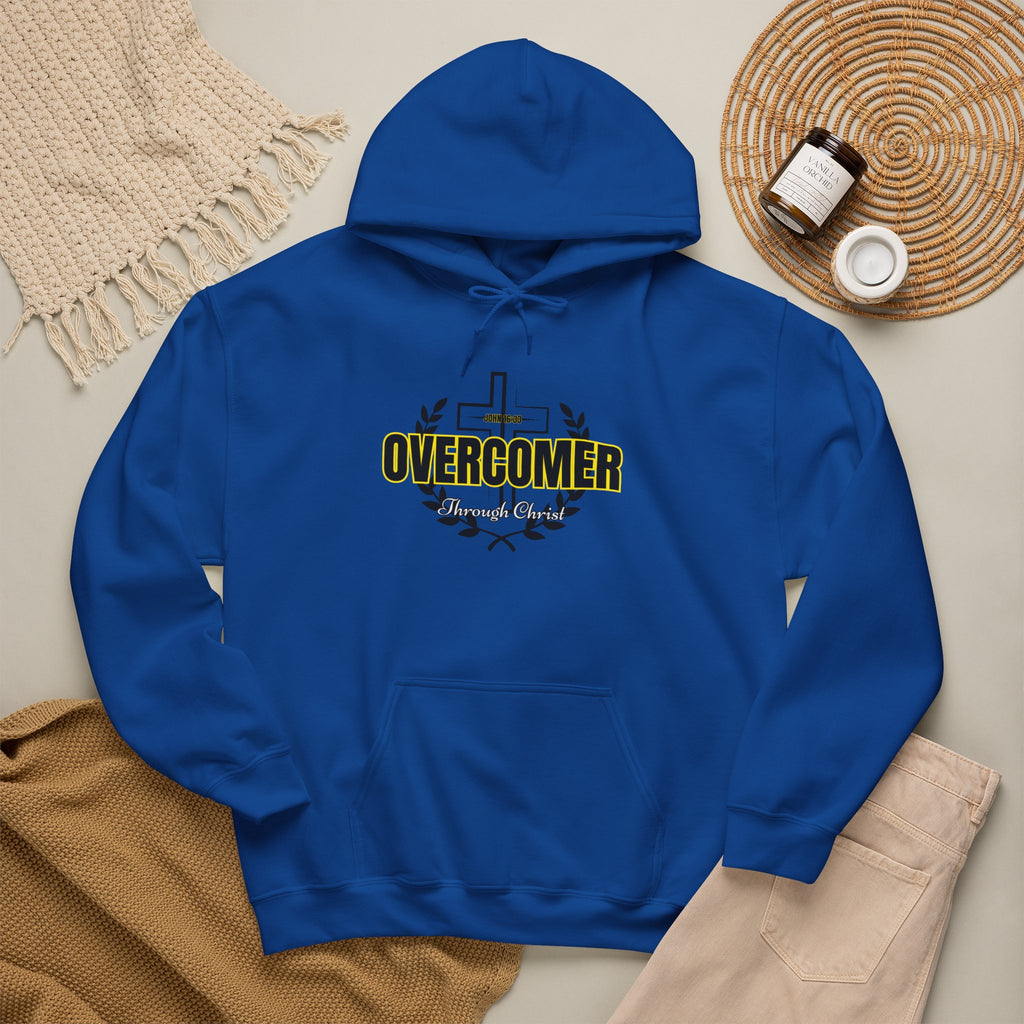 Overcomer Cross Hoodie – Faith-Based Christian Pullover
