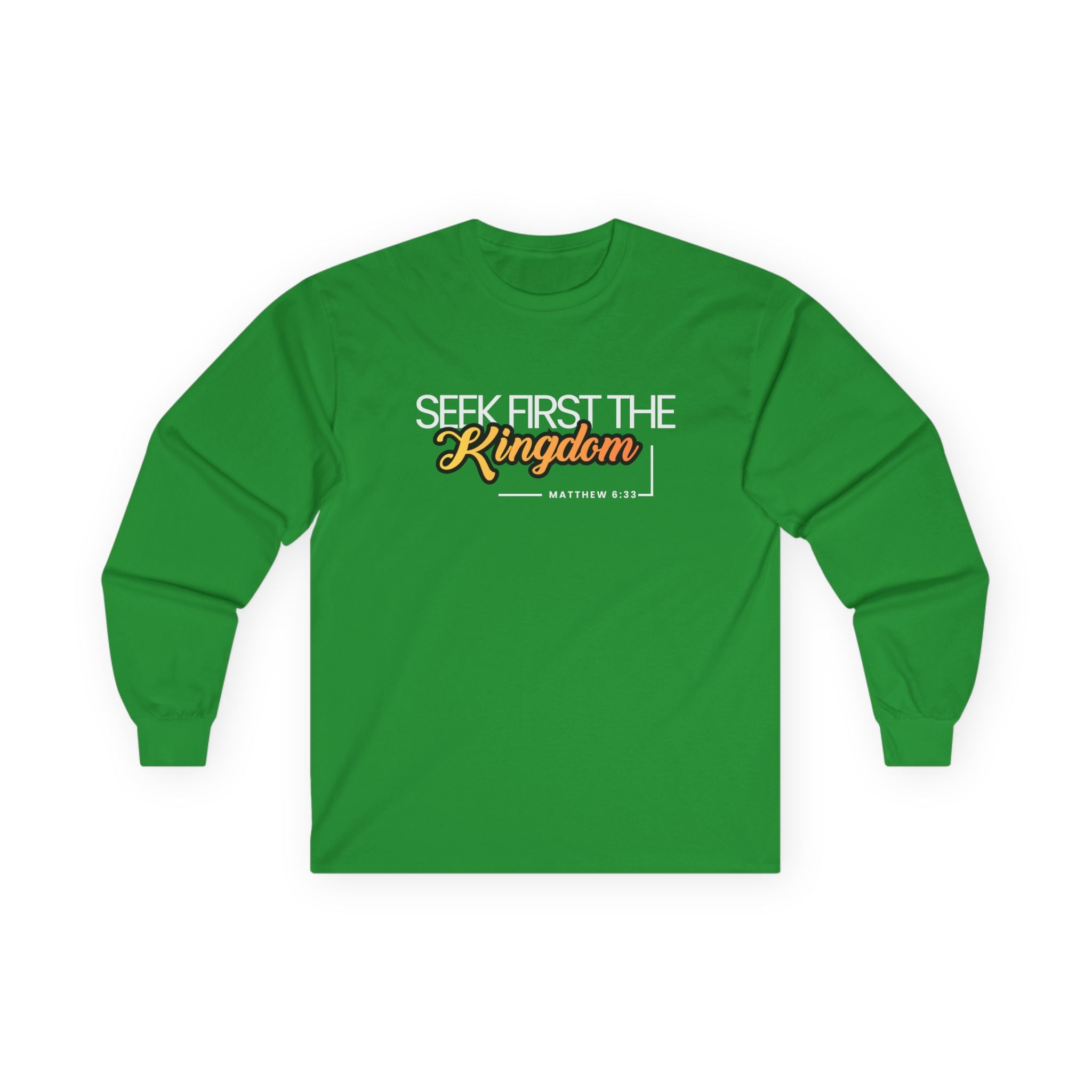 Seek First the Kingdom Long Sleeve Christian Tee
