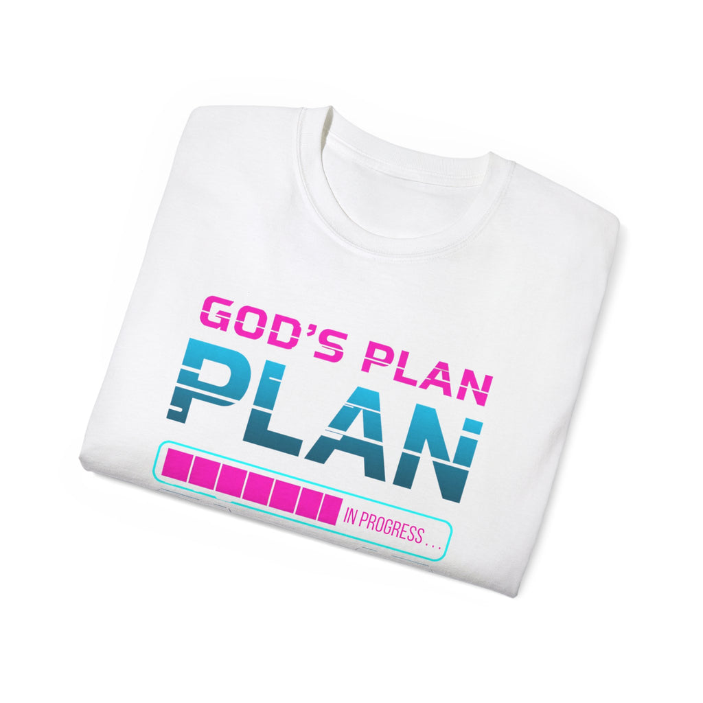 God’s Plan Graphic Tee – Retro Tape Design (Romans 8:28)