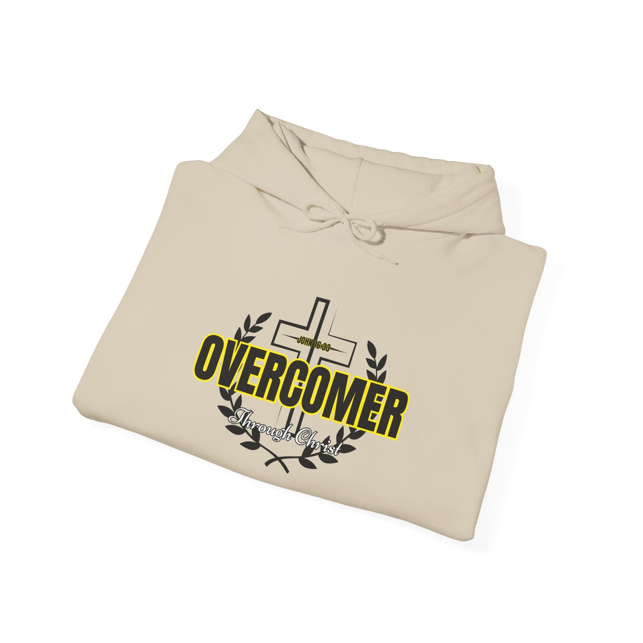 Overcomer Cross Hoodie – Faith-Based Christian Pullover