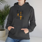 Walk By Faith Hoodie — Christian Inspirational Cross Sweatshirt