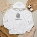 Heavenly Crafted Hoodie — Minimal Fingerprint Graphic Hooded Sweatshirt