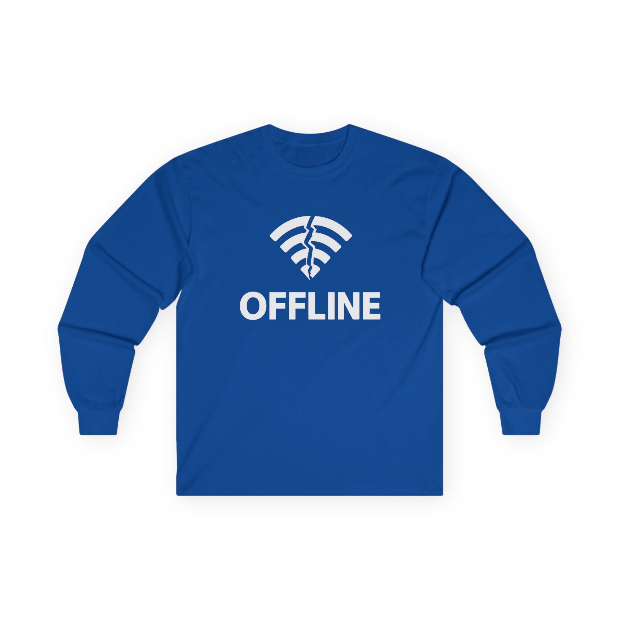 Offline Long Sleeve Christian Tee — ‘Go Into Your Room, Close the Door and Pray’ Graphic