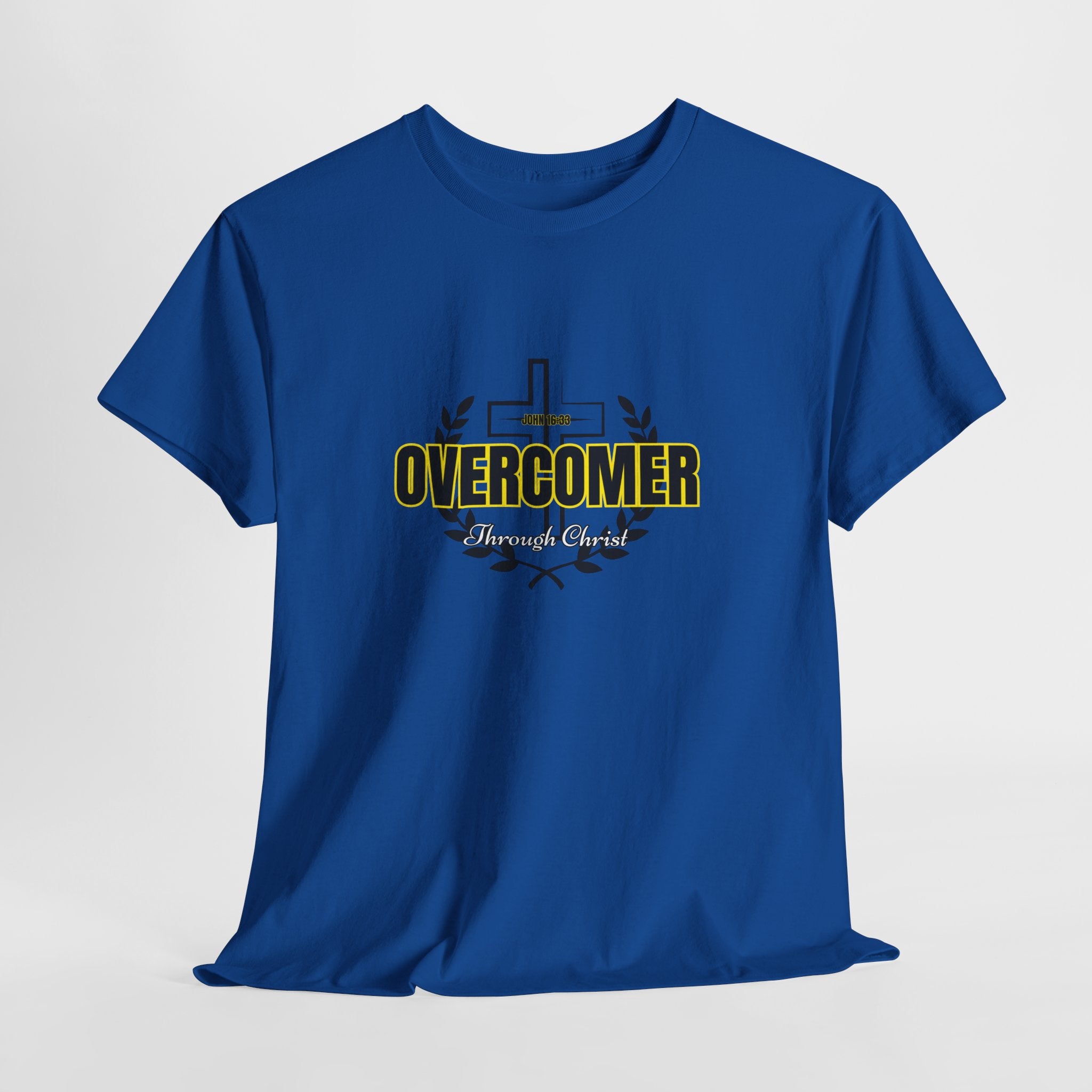 Overcomer Cross T-Shirt — Inspirational Christian Faith Tee