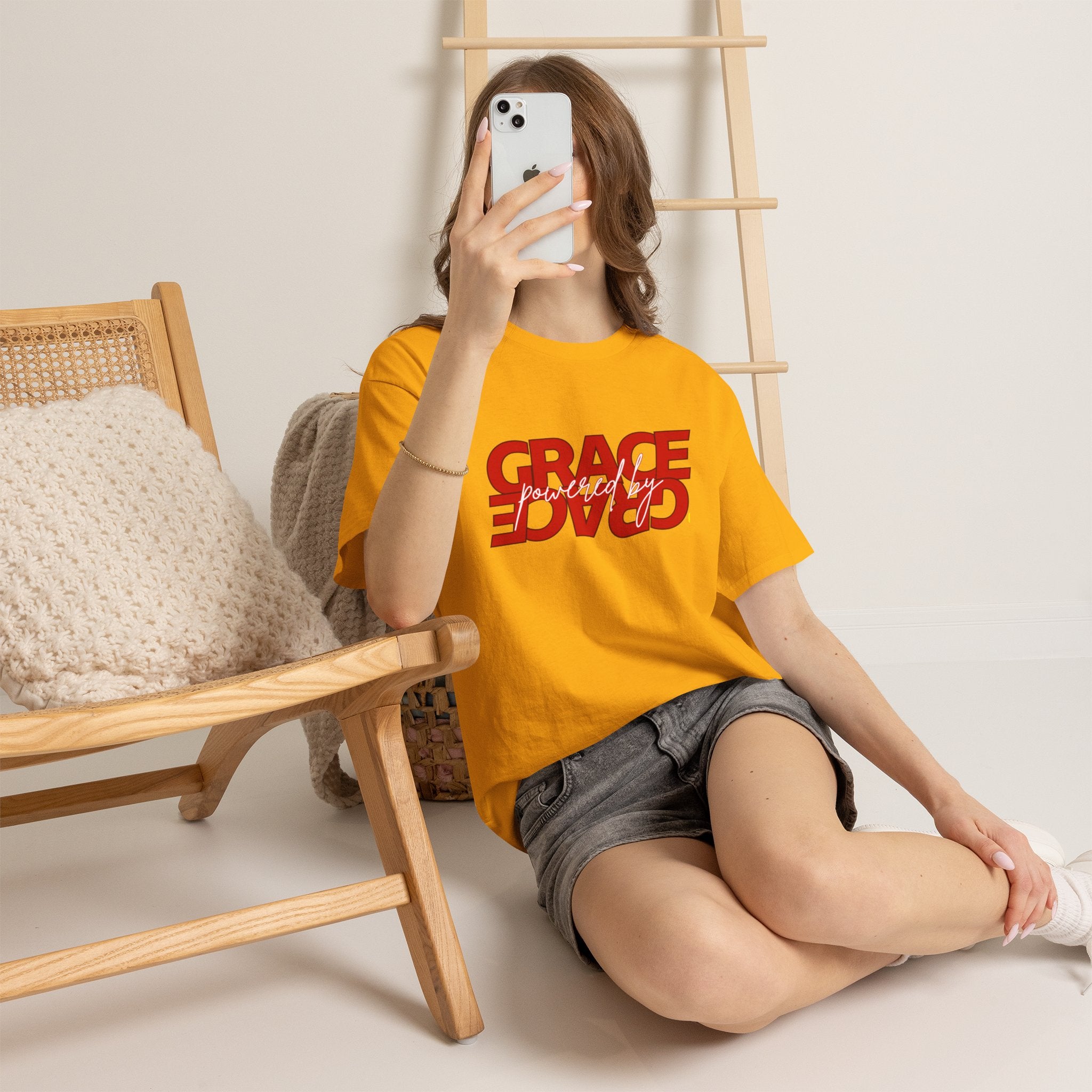 Grace Reversed Tee — Christian Faith Message Shirt