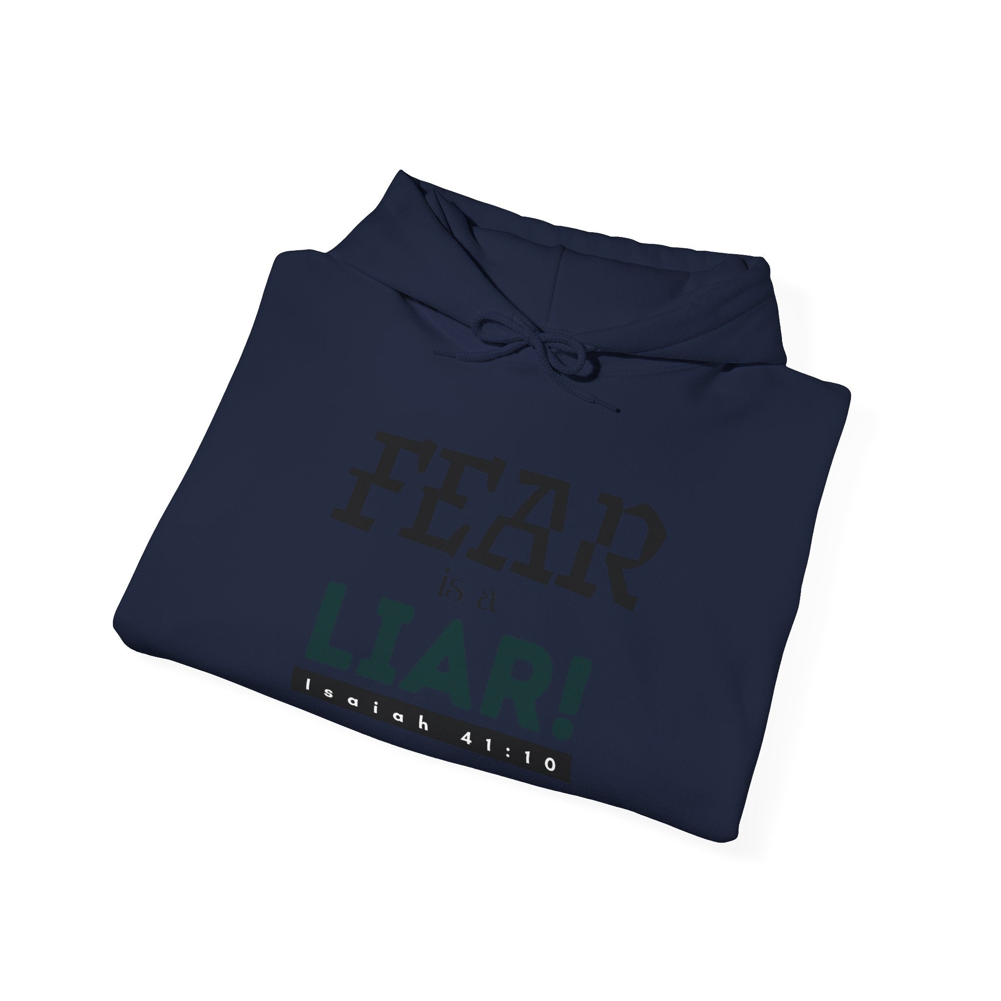 Fear Is a Liar Hoodie — Inspirational Christian Faith Sweatshirt