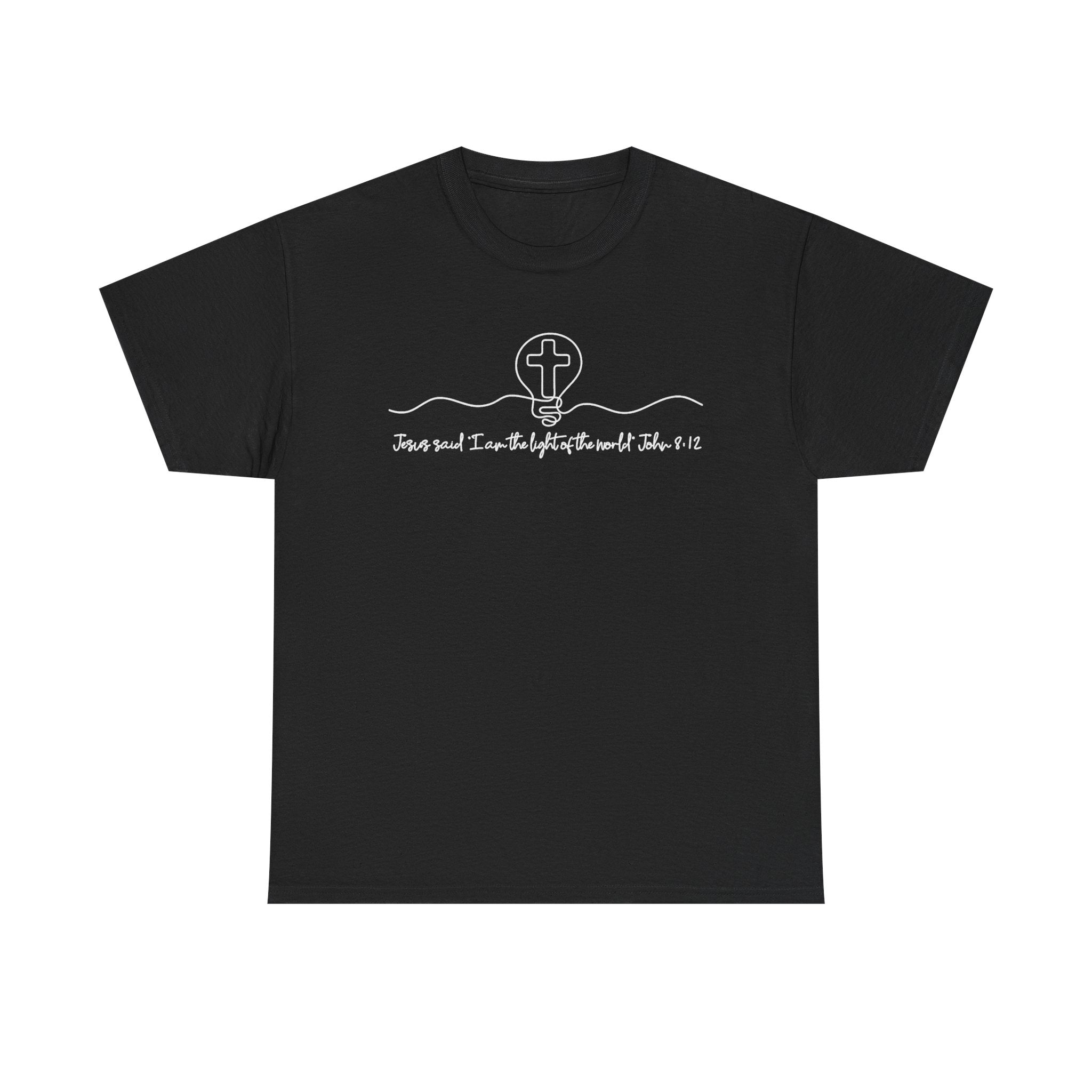 Christian Cross Graphic Tee — "Jesus and I Live By Faith" Inspirational Bible Verse Shirt