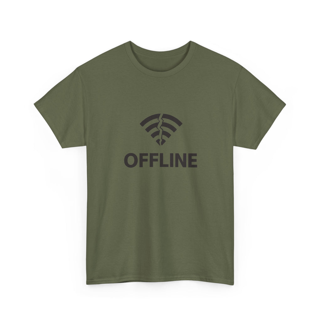 Christian 'Offline' Tee — Back Print: "Go Into Your Room, Close the Door and Pray"