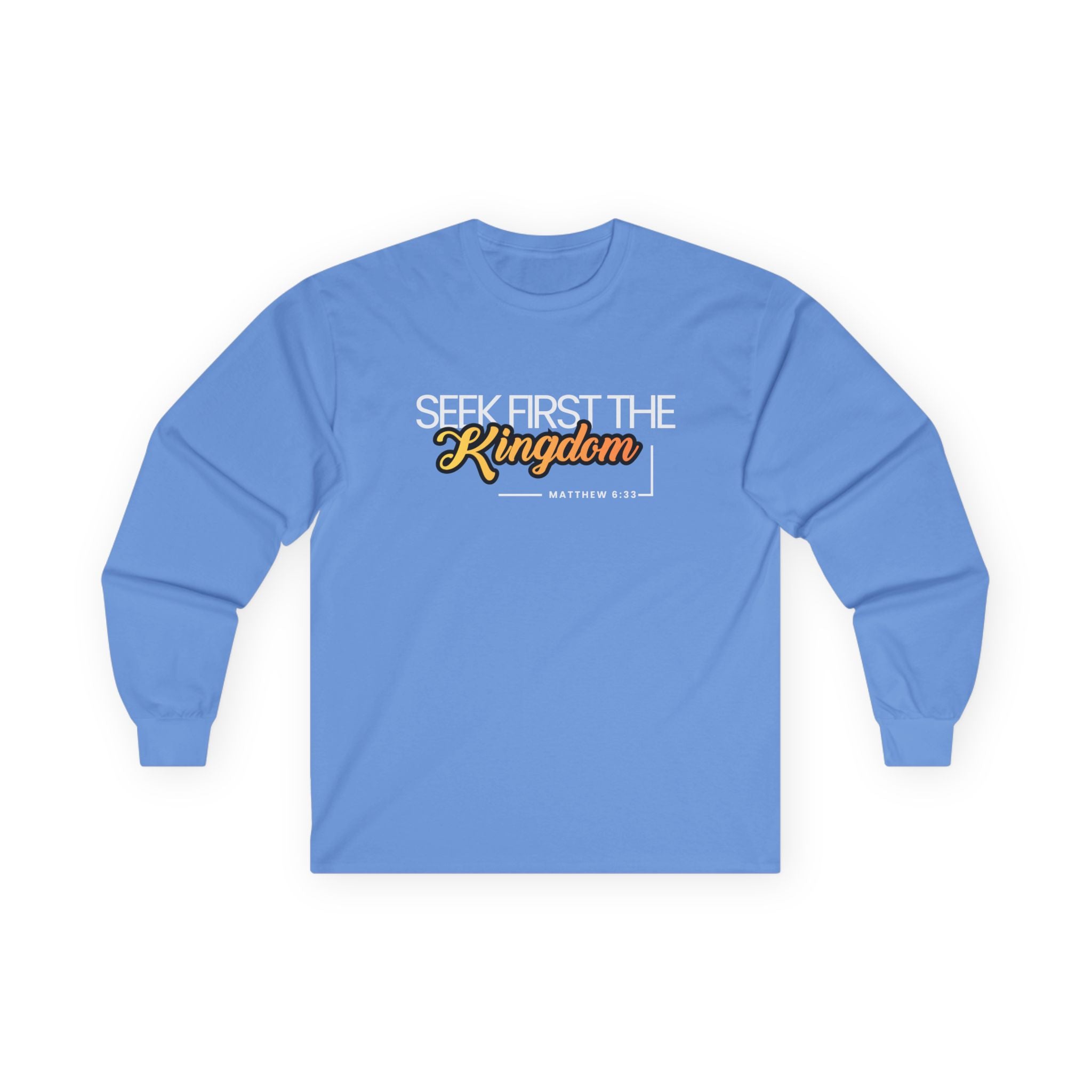 Seek First the Kingdom Long Sleeve Christian Tee