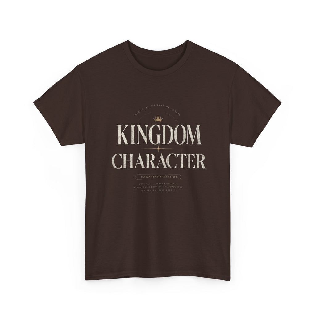 Kingdom Character T-Shirt — Minimalist Faith Graphic Tee