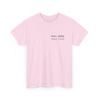 Pray More Tee — "Pray More, Panic Less" Christian Graphic T-Shirt