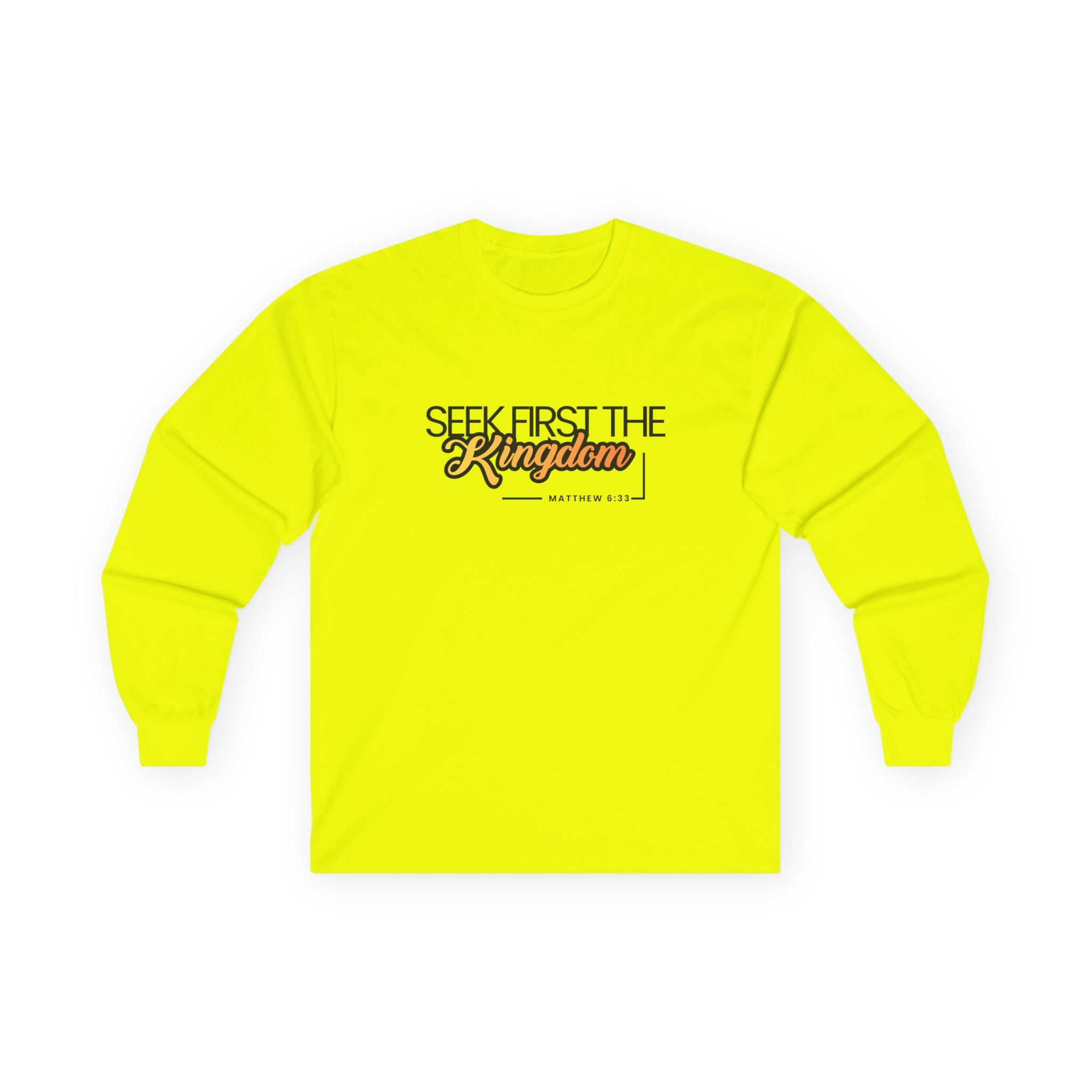 Seek First the Kingdom Long Sleeve Christian Tee