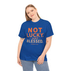 Not Lucky Just Blessed Tee — Christian Faith Graphic T-Shirt (Numbers 6:24)