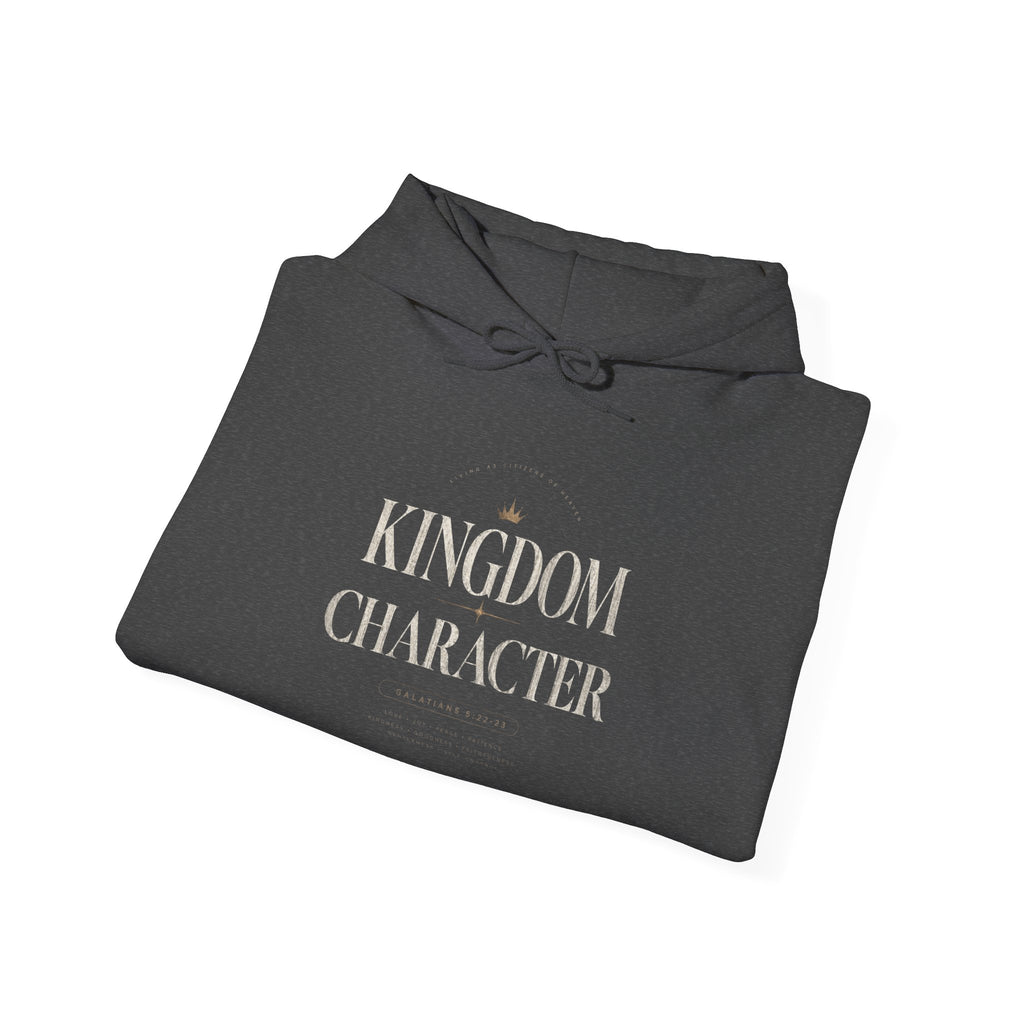 Kingdom Character Hoodie – Faith-Based Inspirational Black Pullover