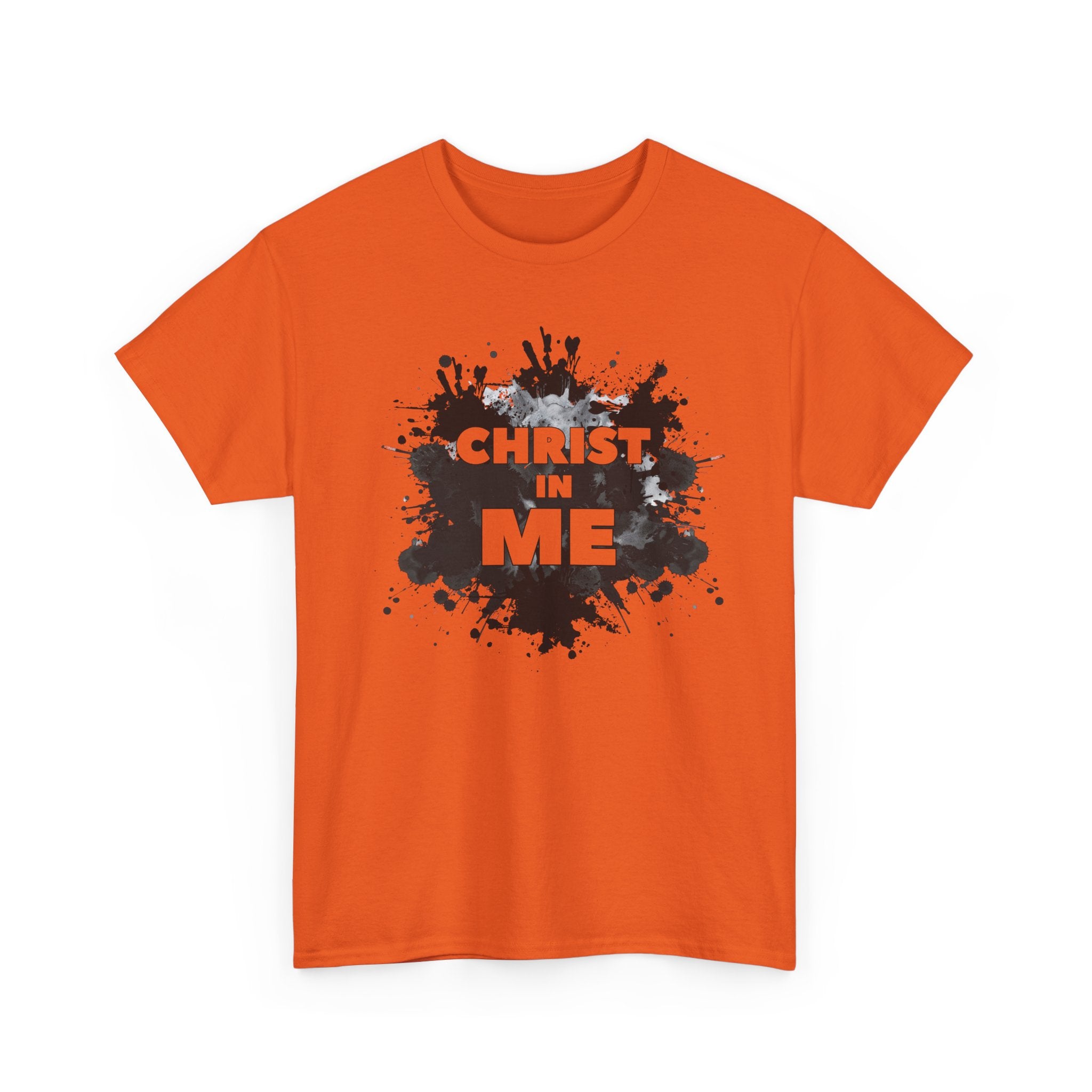 Christian 'Christ in Me' Graphic Tee — Faith-Based Splash Design