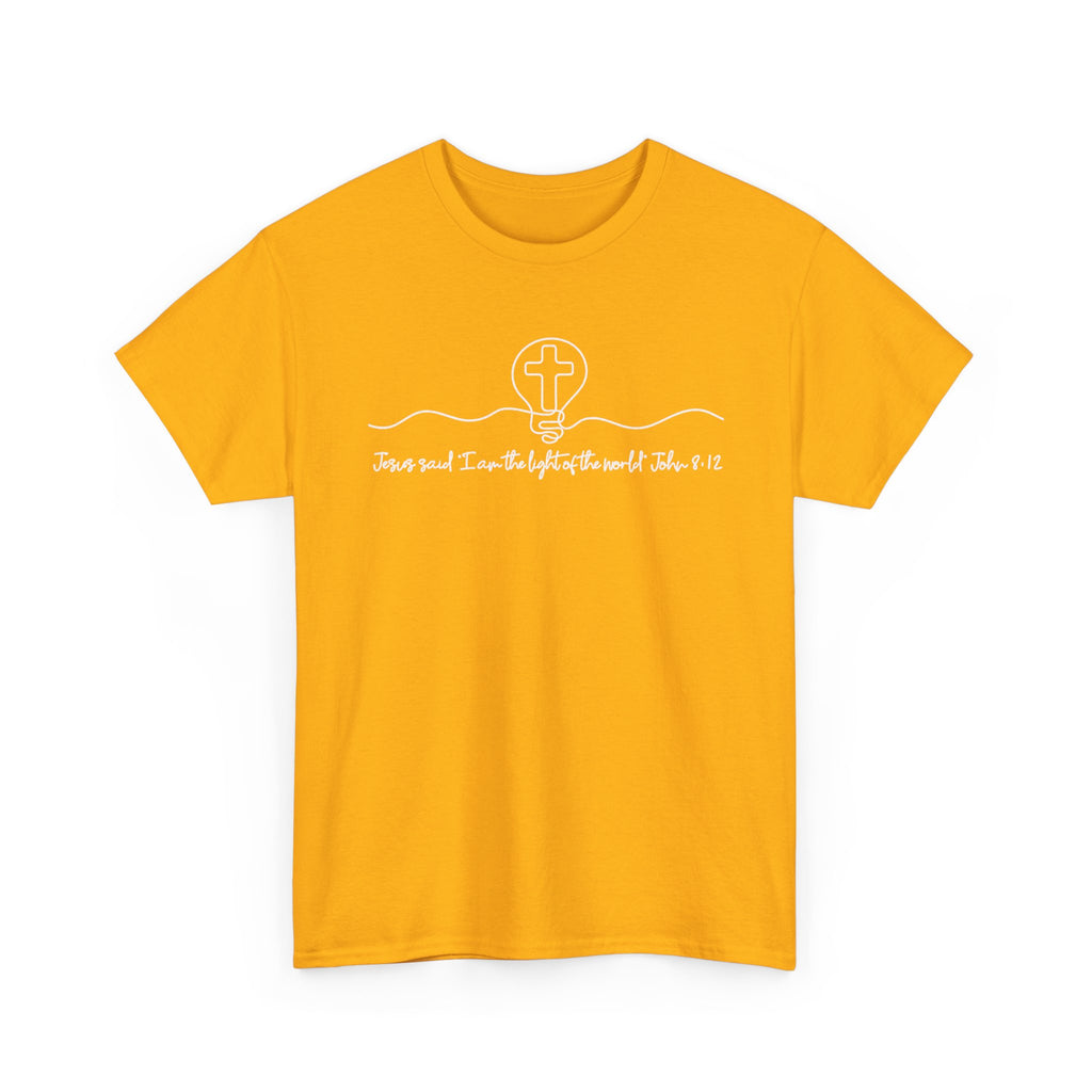 Christian Cross Graphic Tee — "Jesus and I Live By Faith" Inspirational Bible Verse Shirt