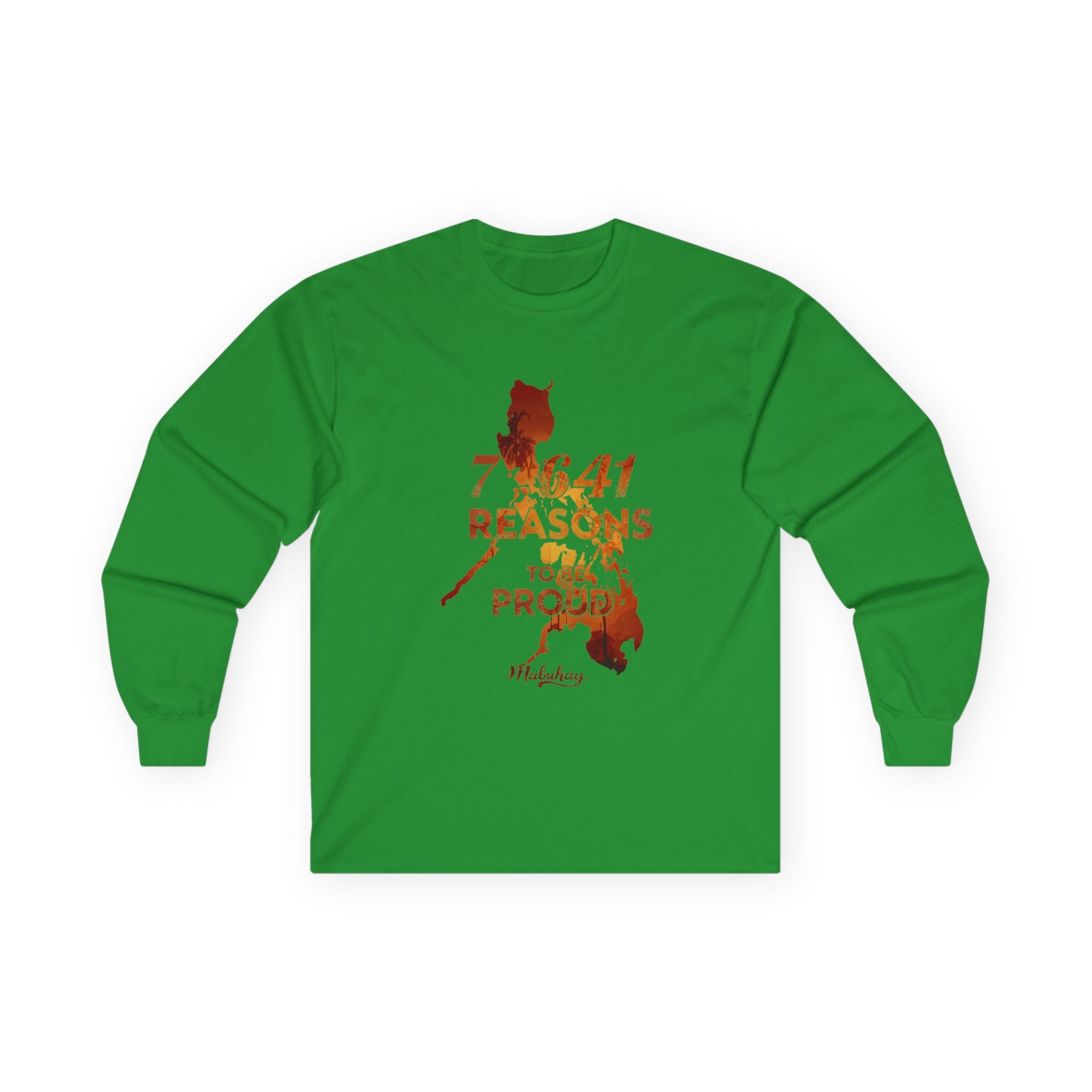 Philippines Pride Long Sleeve Tee — "7,641 Reasons to Be Proud"