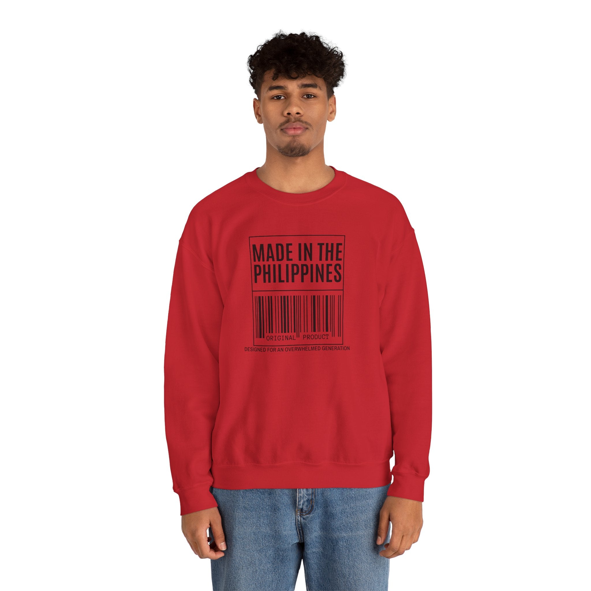 Made in the Philippines Sweatshirt — Barcode Pride Crewneck