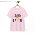 By Faith T-Shirt — Christian Walk By Faith Cross Tee