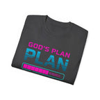 God’s Plan Graphic Tee – Retro Tape Design (Romans 8:28)
