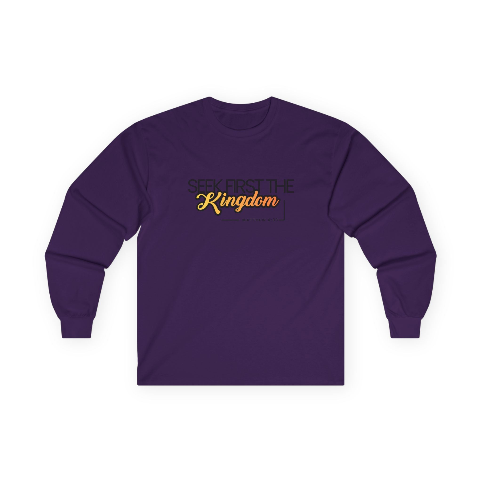 Seek First the Kingdom Long Sleeve Christian Tee