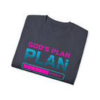 God’s Plan Graphic Tee – Retro Tape Design (Romans 8:28)