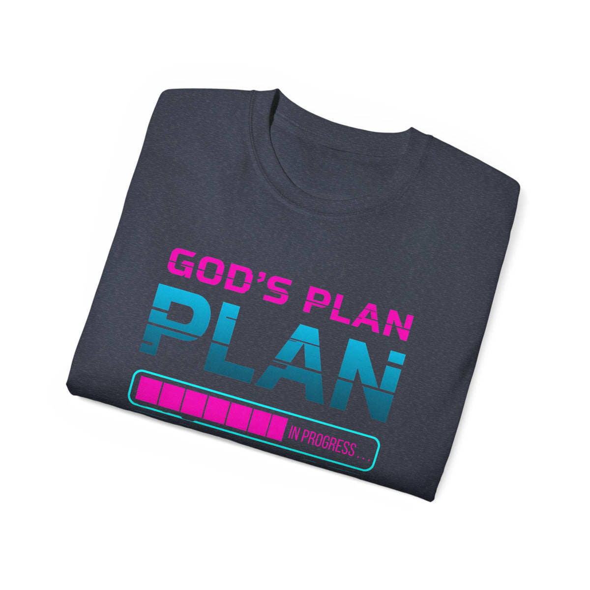 God’s Plan Graphic Tee – Retro Tape Design (Romans 8:28)